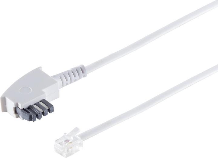 Produktbild Shiverpeaks S/CONN maximum connectivity Telefonanschlusskabel-TAE N-Stecker auf Westernstecker 6/4, weiß, 6,0m