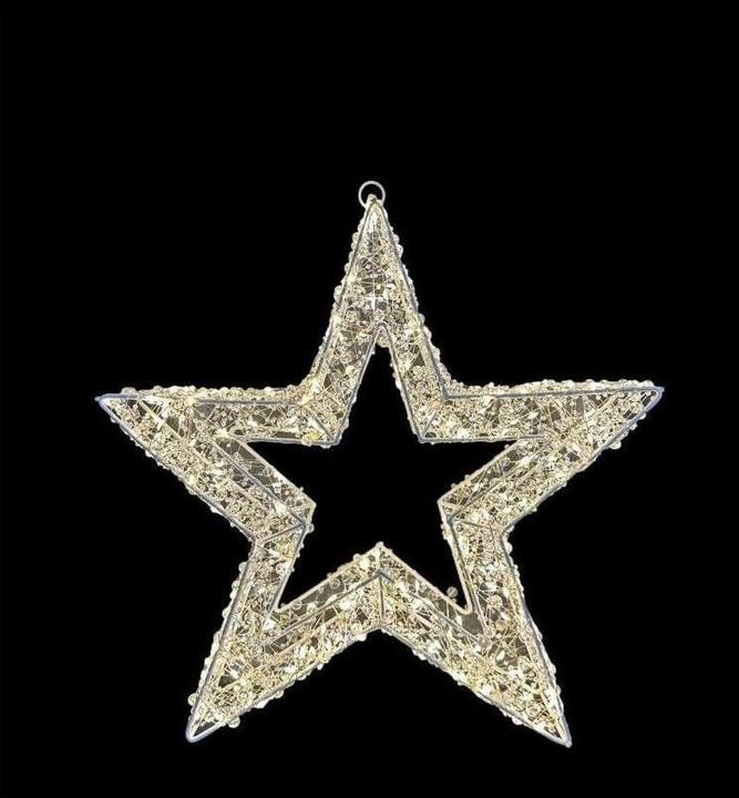 Image du produit Dameco LED Stern Weiss Outdoor, 8 cm x 38 cm x 38 cm