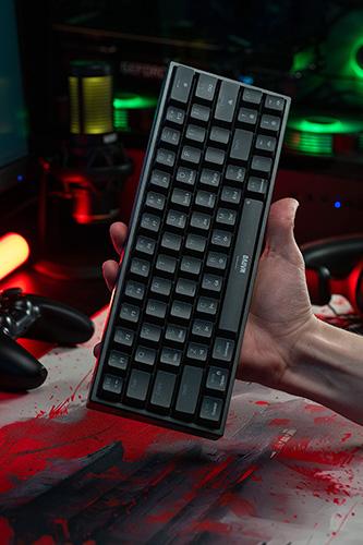 Actual product image Marvo SHOGO 63 Tastatur verkabelt (USB) US, schwarz mechanische (US, Cable)