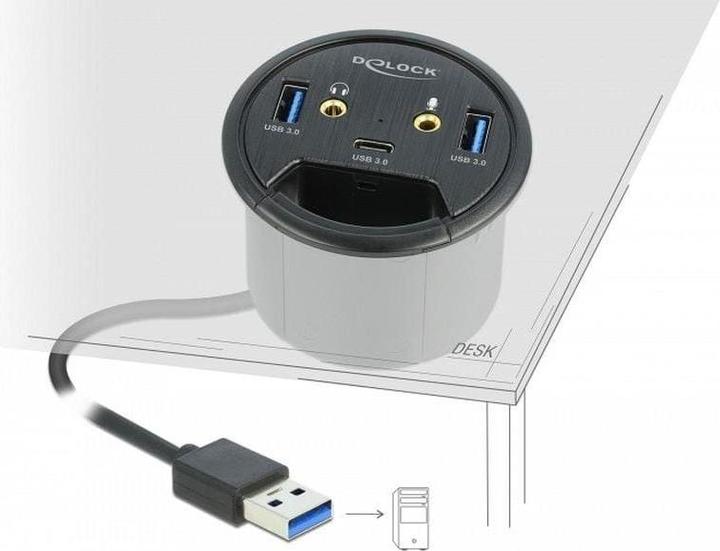 Produktbild Delock Tisch-Hub (USB-A, 3 Ports)