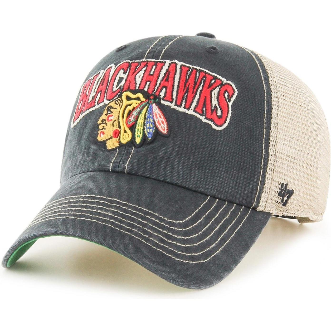 47 Brand, Herren, Cap, Trucker Tuscaloosa Chicago Blackhawks, Schwarz, (One Size)