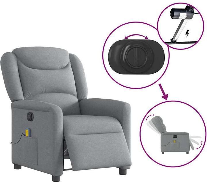 Produktbild vidaXL elektrischer Massagesessel