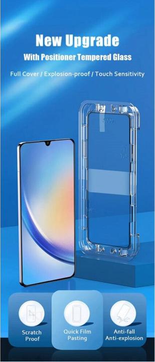 Actual product image Protectorking 2x Blickschutz 9H Panzerglas Anti-Spy Montagehilfe (2 pcs., Samsung Galaxy S22+)