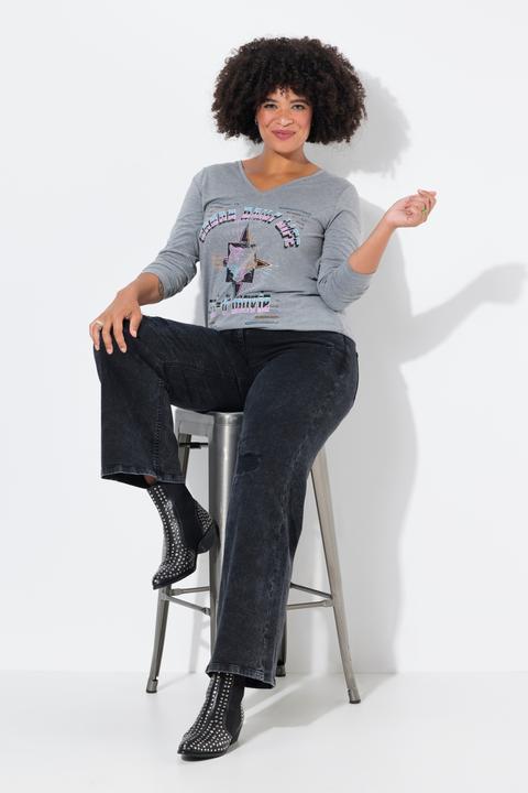 Produktbild Angel of Style Jeans, weites Bein, Destroy-Effekte, 5-Pocket (44)
