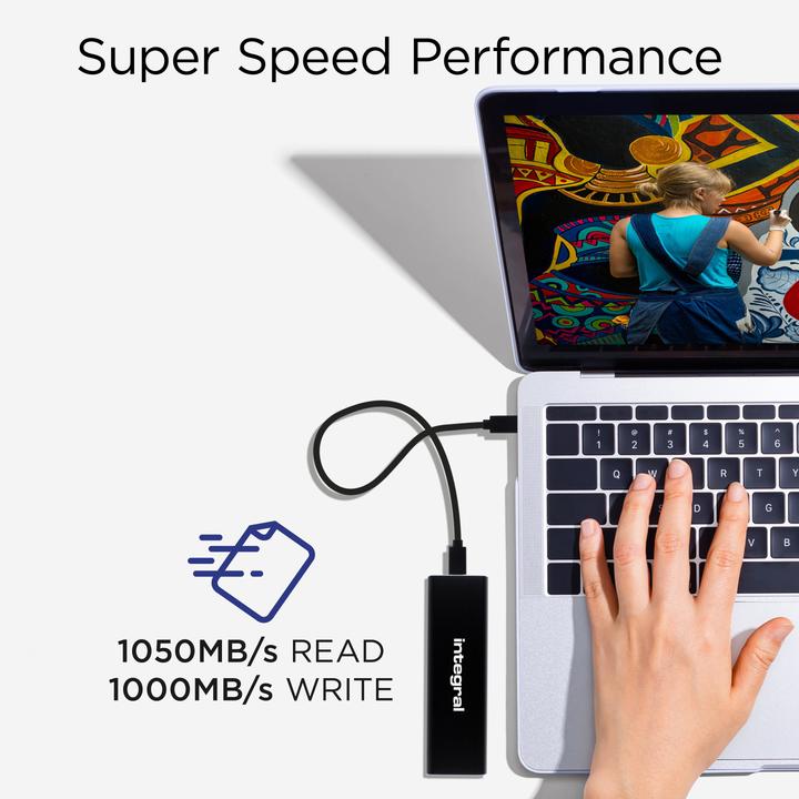 Image du produit SlimXpress Portable SSD 1 To Noir (1 To)