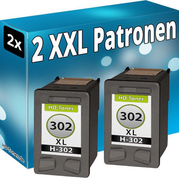 Actual product image Druckfuxx 2x TINTE PATRONEN für HP 302 XL Envy 4520 4521 4522 4524 4525 4526 4527 4528