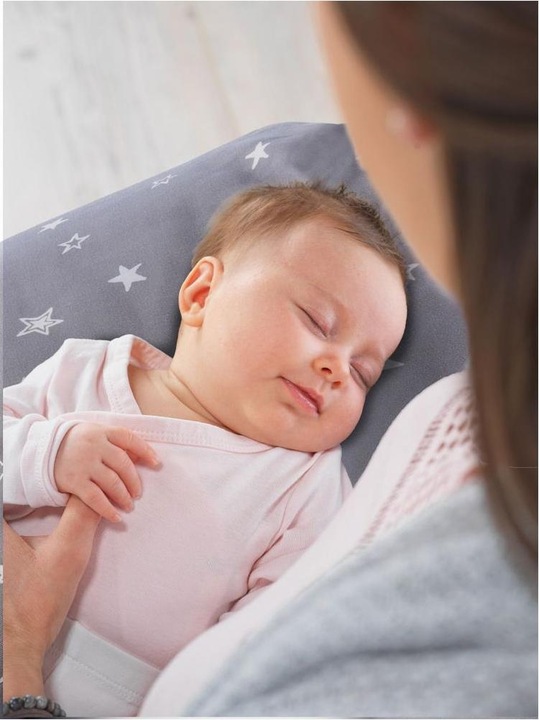 Actual product image Theraline Nursing pillow "The Original" with micro pearl filling incl. cover 190 cm (190 cm)