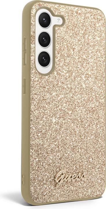 Produktbild Guess Glitter Script Case für Samsung Galaxy S23 - gold (Samsung Galaxy S23)