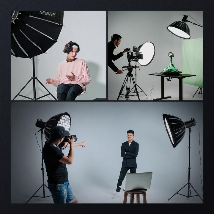 Immagine prodotto Neewer 65cm Wide Parabolic Quick Release Softbox With Honeycomb Grid