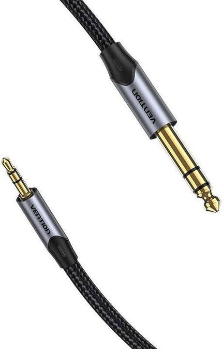 Produktbild Vention 3.5mm TRS Male to 6.35mm Male Audio Cable 2m BAUHH Gray (2 m)