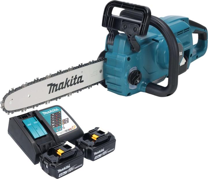Produktbild Makita DUC 357 RM2X3 Akku Kettensäge 18 V 35 cm Brushless + 2x Akku 4,0 Ah + Ladegerät (Akku Kettensäge)
