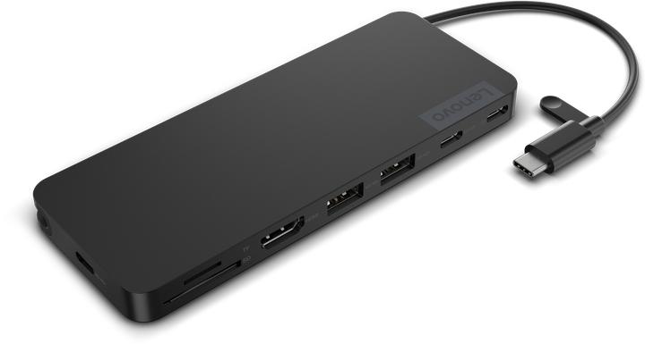 Actual product image Lenovo Usb-C Slim Travel (USB-C, 8 Ports)