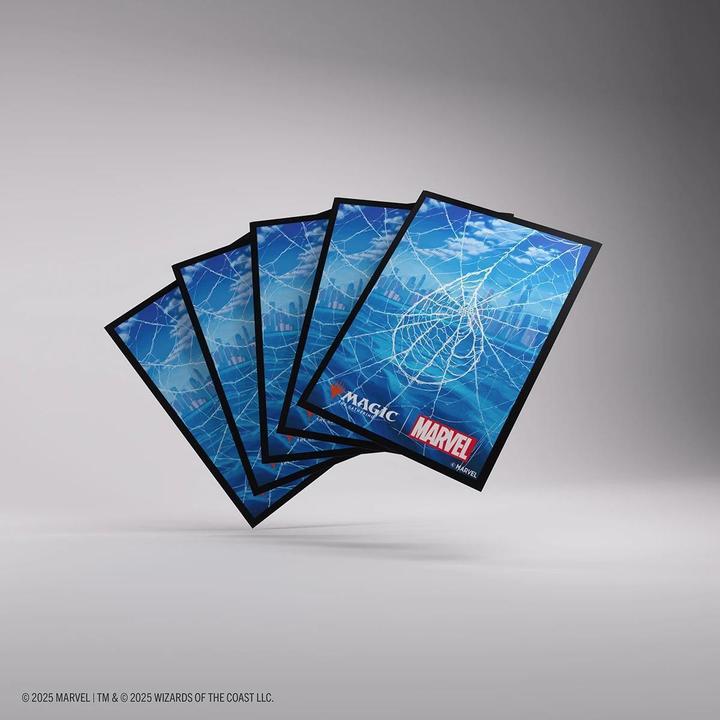 Actual product image Gamegenic - Magic: The Gathering | Marvel's Spider-Man Premium Art Sleeves - Spider-Man Island