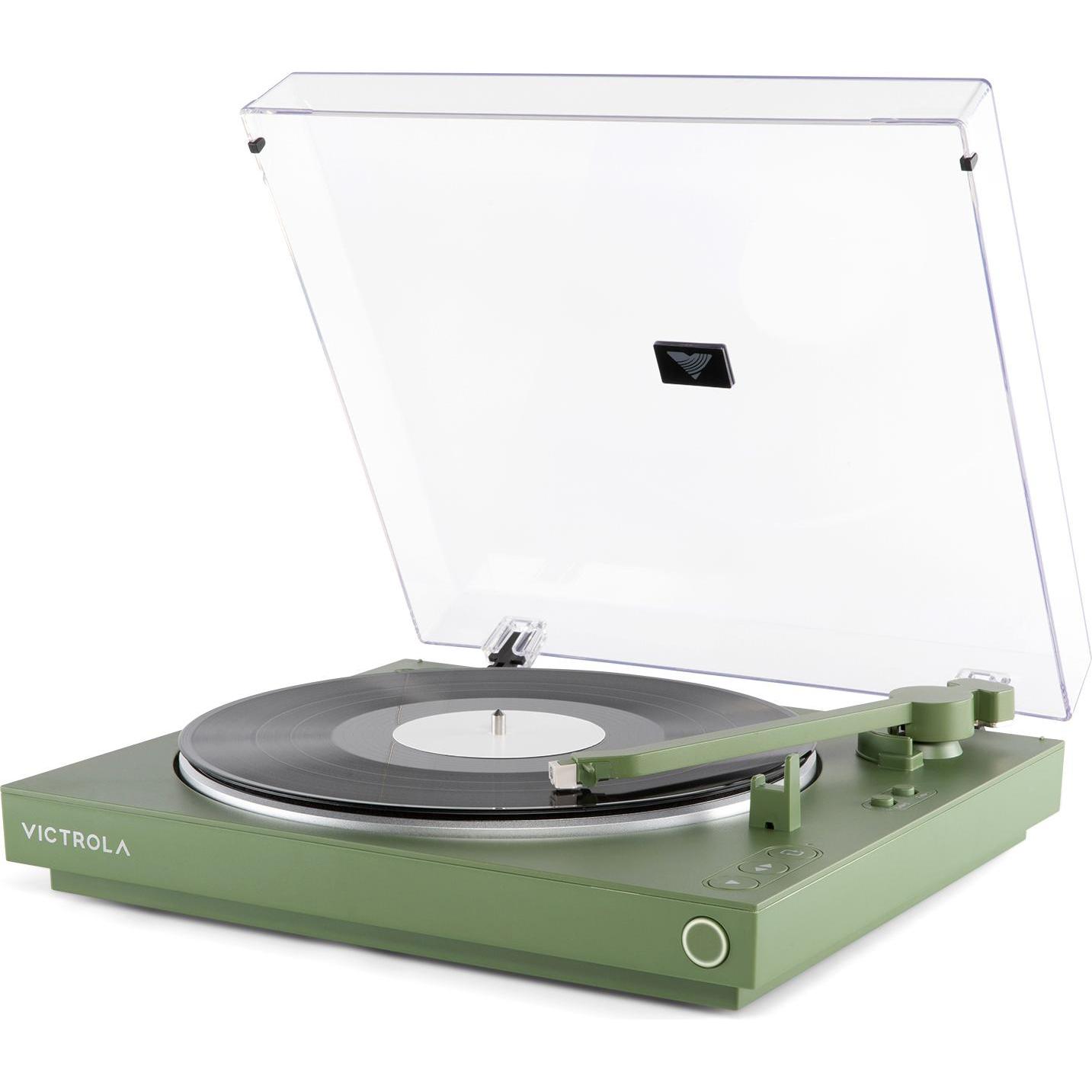 Victrola VPT-800 Automatic Turntable, Green (Automaticamente), Giradischi, Verde
