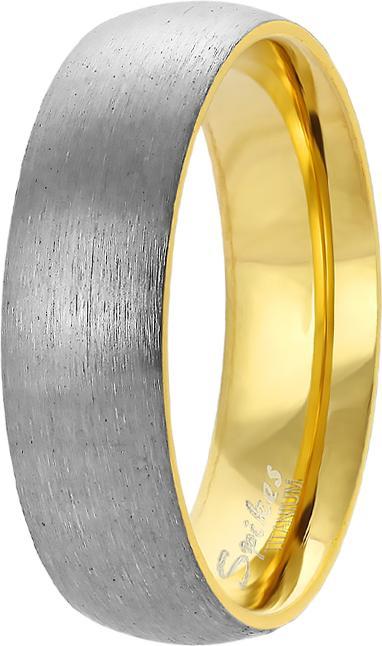 Produktbild Star Piercing Ring vergoldet und gebürstet (ohne Messing, Titan)