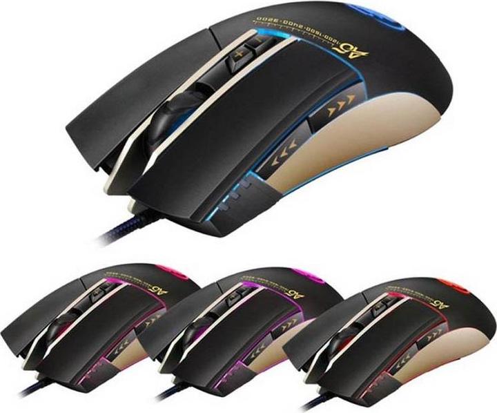 Image du produit JTI Apedra A5 Souris de jeu optique à LED haute précision - 3200 DPI (Filaire)