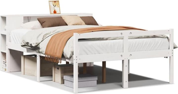 Image du produit vidaXL Bett mit Regal (135 x 190 cm)