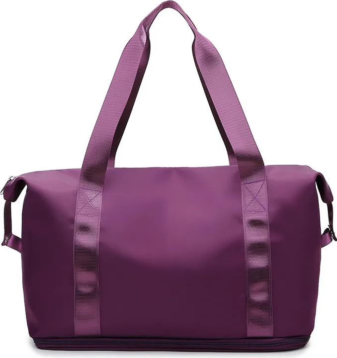 Image du produit Only-Bags.Store Sac de voyage en nylon imperméable sport gymnase fourre-tout, violet foncé