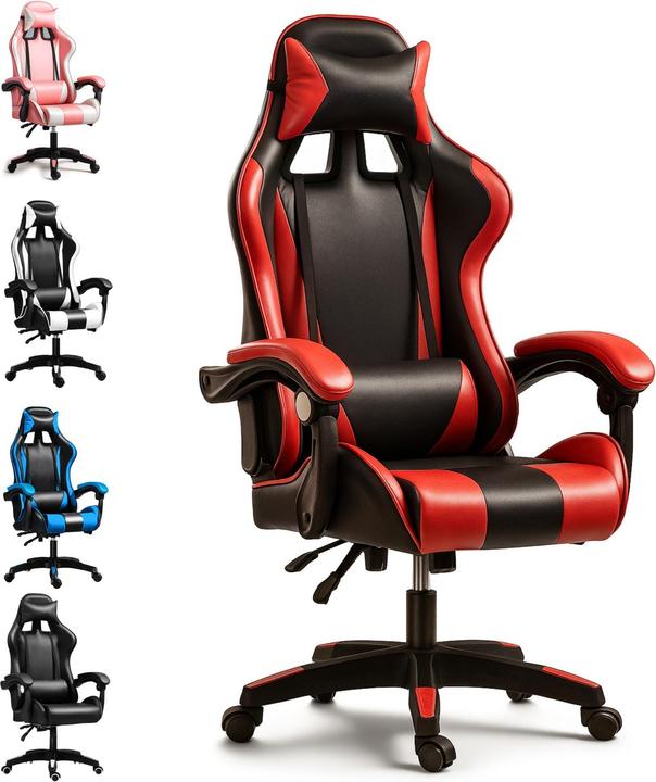 Actual product image Extralink Gaming chair | office rotating bucket black and red G-522