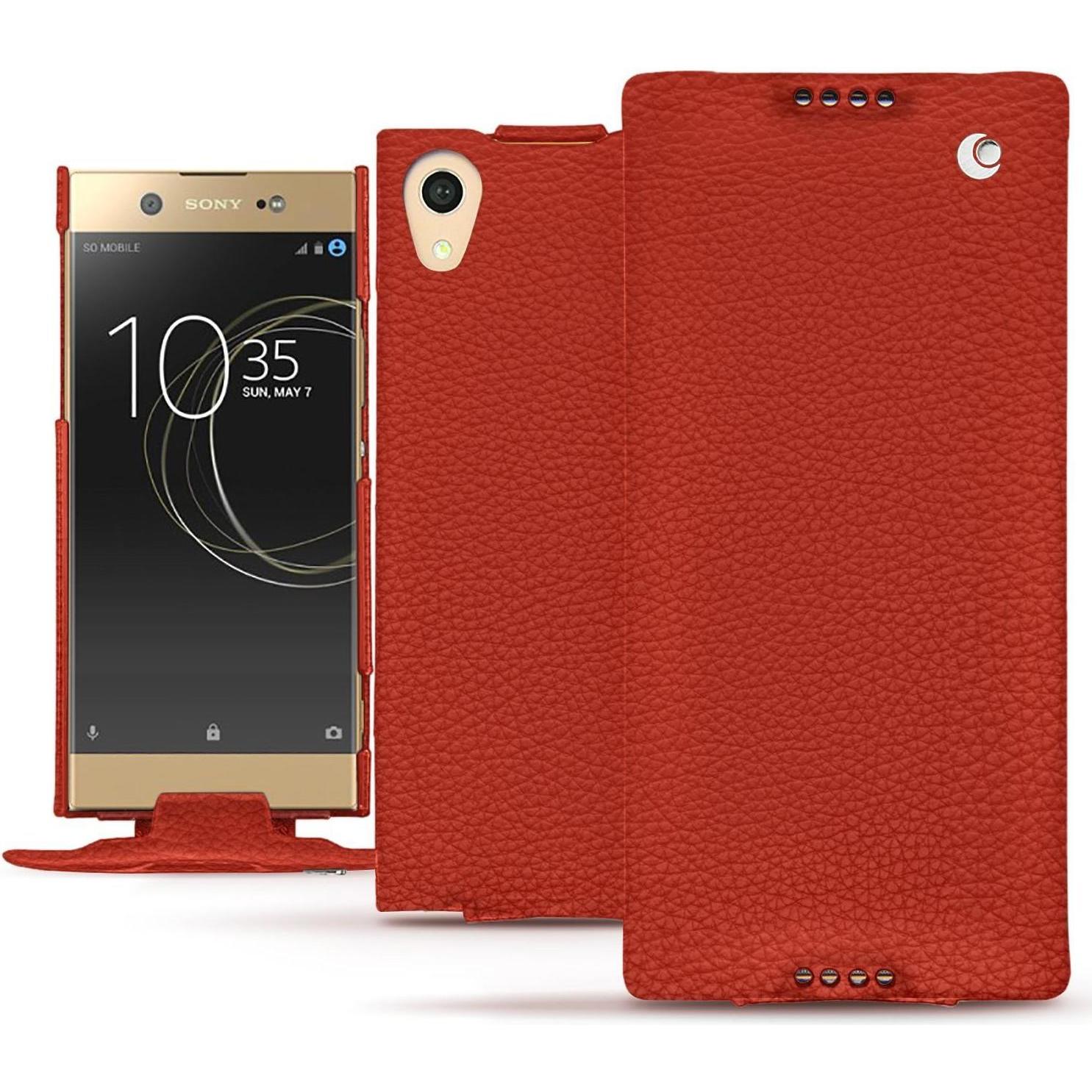 Thumbnail - Noreve Lederschutzhülle vertikal (Sony Xperia XA1 Ultra), Smartphone Hülle, Orange