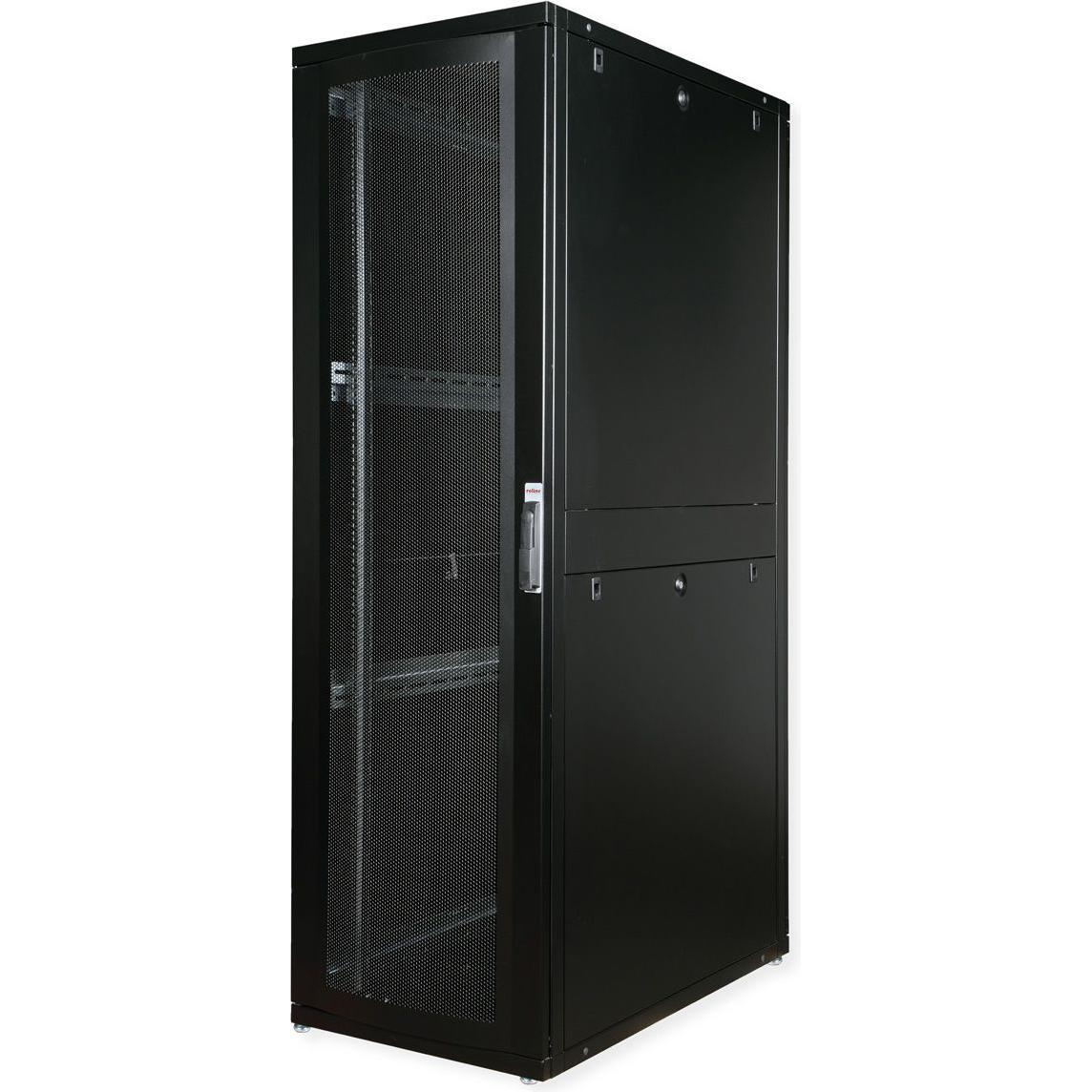 Roline 19-Zoll Serverschrank 42 HE (42 HE, 19 Zoll Rack), Serverschrank, Schwarz