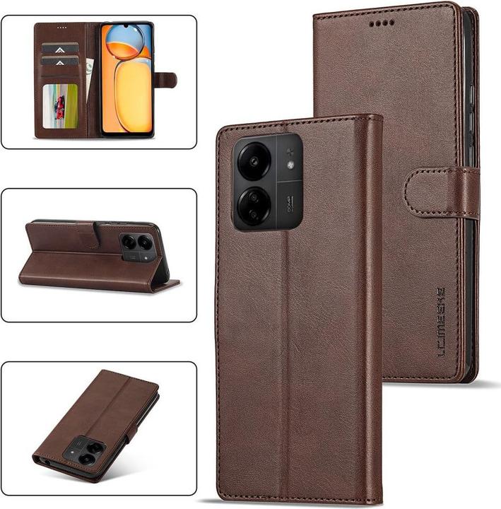 Produktbild LC.Imeeke Xiaomi Poco C65 / Redmi 13C - Etui braun (Xiaomi Poco C65)
