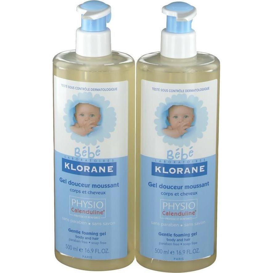 Klorane, Babykörperpflege, bebe gel limpiador suave duo