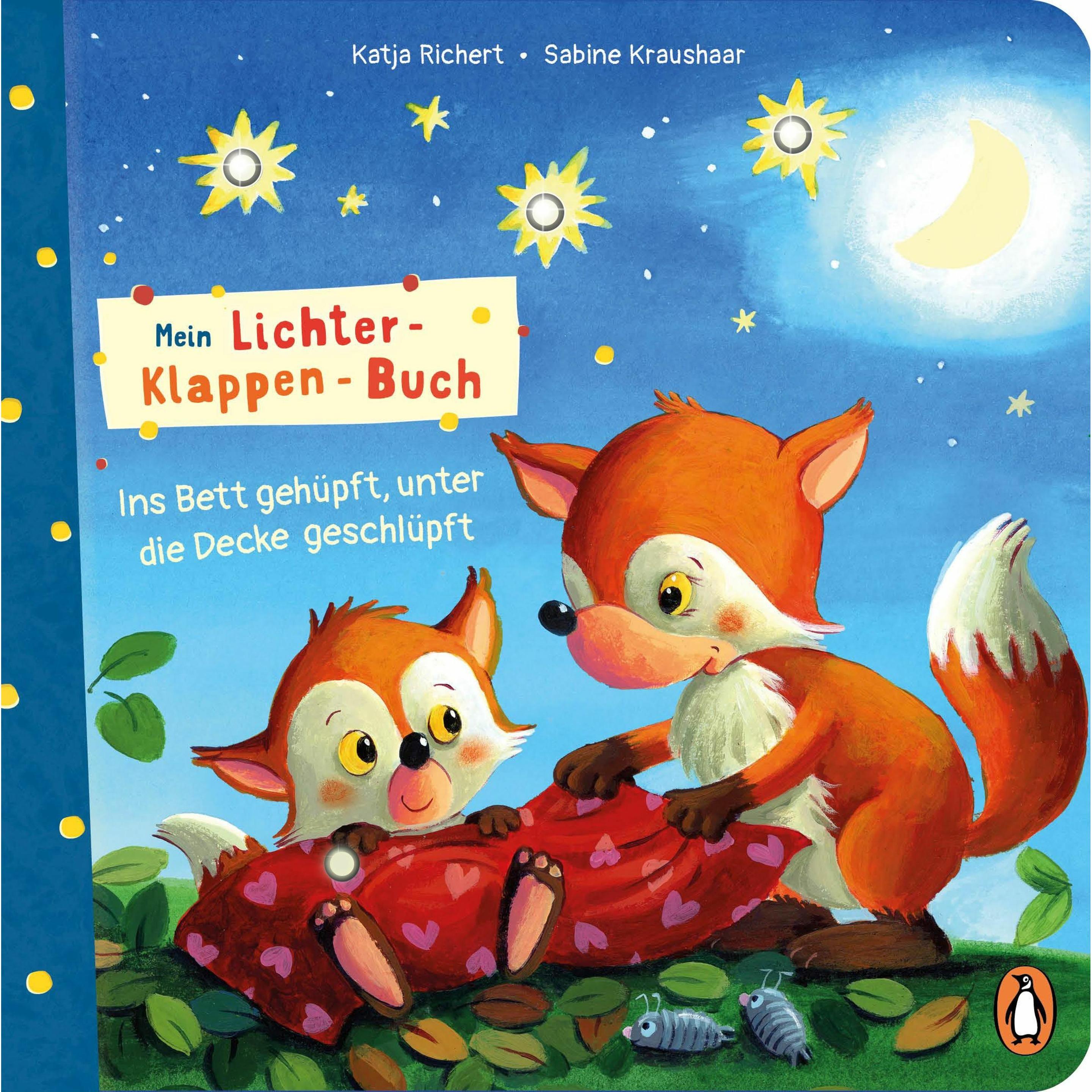 Mein Lichter-Klappen-Buch - Ins Bett gehüpft, unter die Decke geschlüpft, Kinderbücher von Katja Richert
