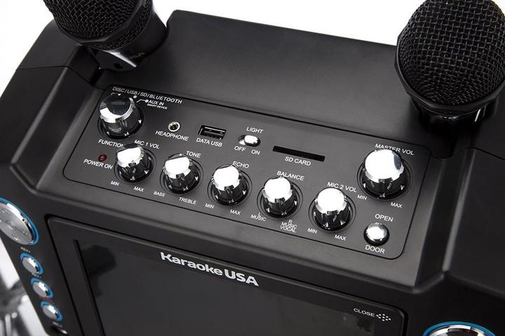 Productafbeelding Karaoke USA Karaoke GF843 karaoke system with 2 microphones