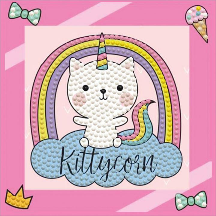 Produktbild Diamond Dotz Diamond Painting Katze Einhorn