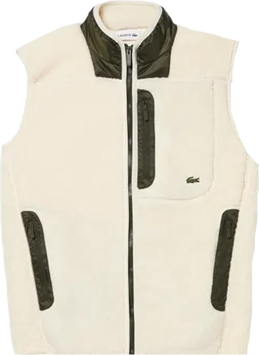 Actual product image Lacoste Mens Sherpa Fleece Gilet (XL)