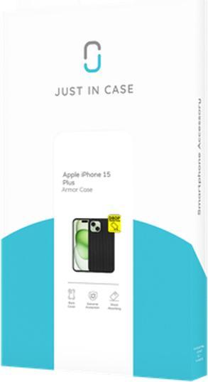 Produktbild Just in Case Rugged TPU Back Cover Schwarz Apple iPhone 15 Plus (Apple iPhone 15 Plus)