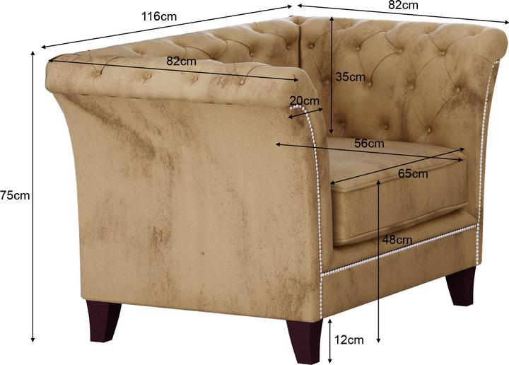 Actual product image Ropez Derby (3-seater, Upholstery set, 2 person sofa, 1-seater)