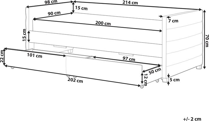Produktbild Beliani Marray (90 x 200 cm)