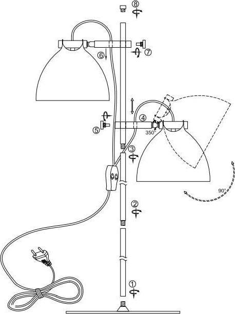 Productafbeelding Domoletti VLOERLAMP 18X150CM 2XG9 WIT COLO