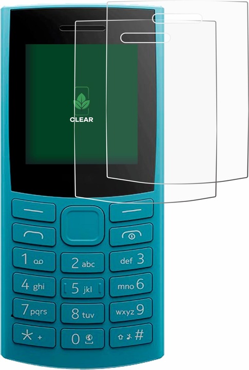 Produktbild ScreenLeaf Schutzfolie nachhaltiger Displayschutz Display Schutz Folie Klar Transparent (2 Stück, Nokia 105)