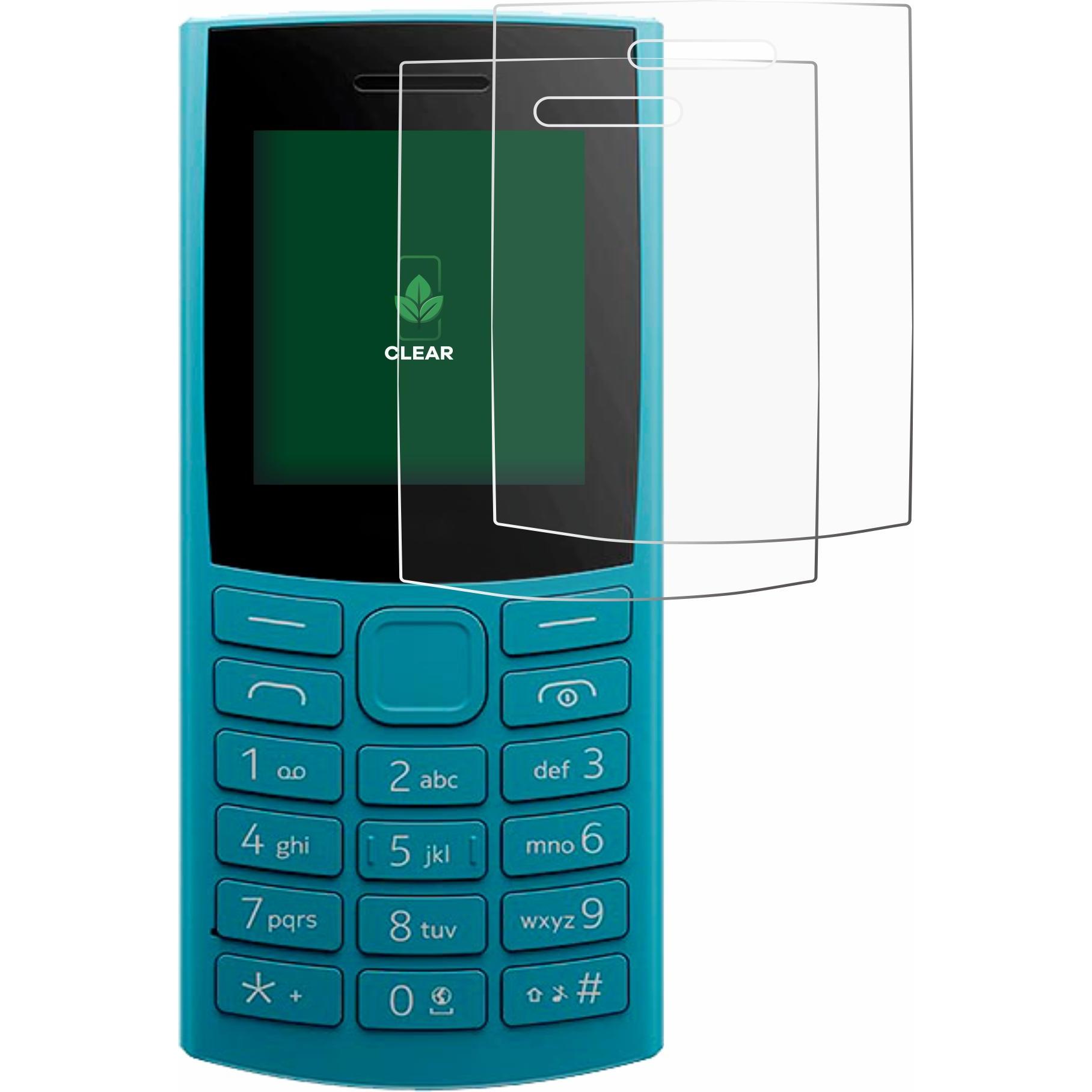 Thumbnail - ScreenLeaf Schutzfolie nachhaltiger Displayschutz Display Schutz Folie Klar Transparent (2 Stück, Nokia 105), Smartphone...