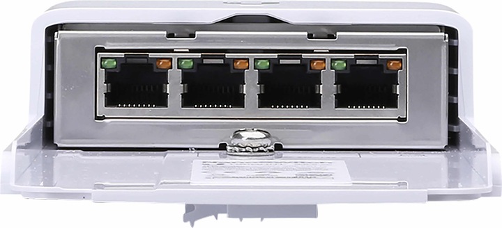 Productafbeelding Ubiquiti N-SW: Outdoor 24V passieve PoE schakelaar (4 Havens)
