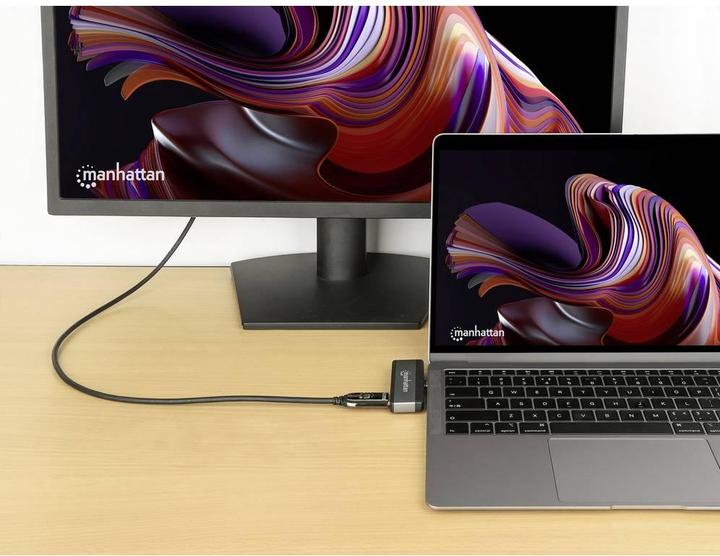 Immagine prodotto Manhattan Docking station mobile da USB-C PD a HDMI 4-in-1 per computer portatili e tablet (USB-C, 4 porte)