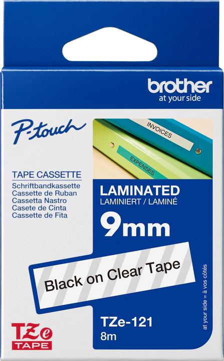 Produktbild Brother TZe-121 (0.90 cm, Transparent)