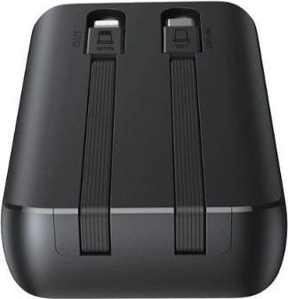 Actual product image Joyroom 30W 20000mAh mini Power Bank with built-in Cables, USB-A & USB-C - Black (10000 mAh, 30 W, 37 Wh)