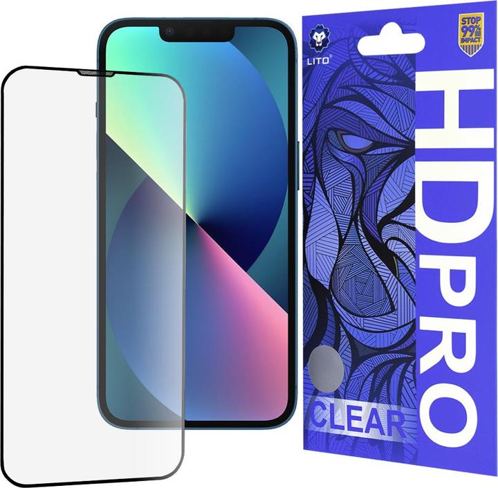 Produktbild Lito - HD Pro Clear - iPhone 13 / iPhone 13 Pro / iPhone 14 - Black (1 Stück, Apple iPhone 13, Apple iPhone 13 Pro, Apple iPhone 14)
