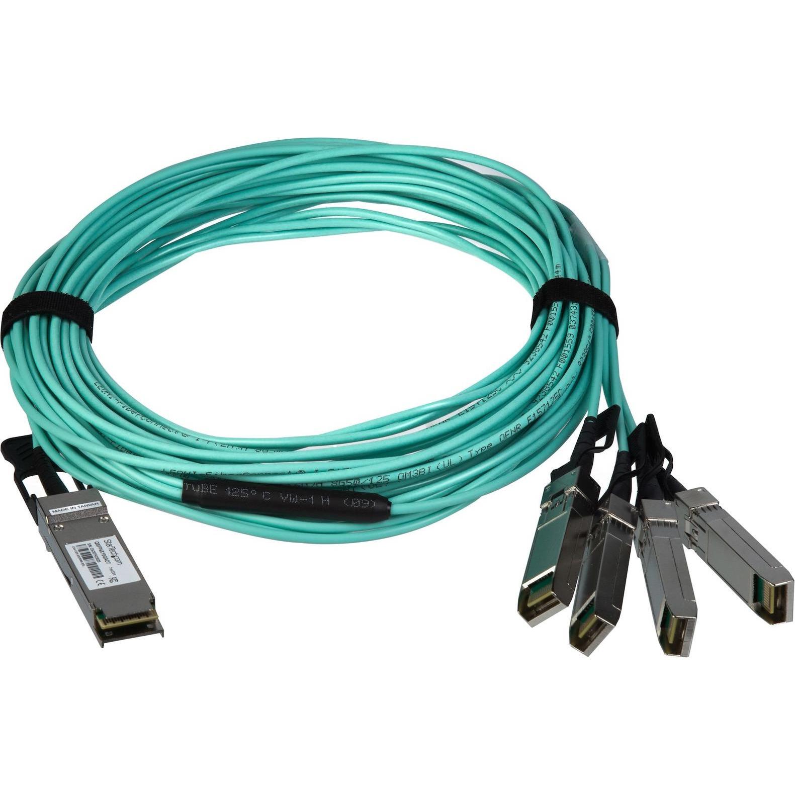 Thumbnail - StarTech 7m Qsfp+ Breakout Cable, Transceiver, Schwarz