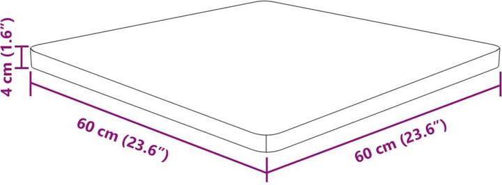 Actual product image VidaXL Isabel (60 x 60 x 4 cm)