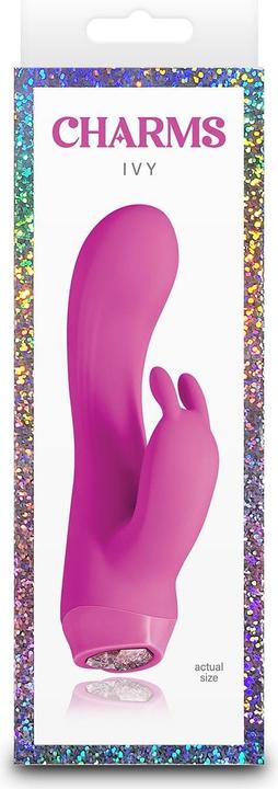 Actual product image NS Novelties Charms Ivy Pink Vibrator Magenta 13.4 cm