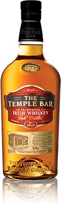 Actual product image The Vegan Cow Temple Bar Signature Blend Traditional Irish Whiskey 40% Vol. 0,7l in gift box (Irish whiskey)