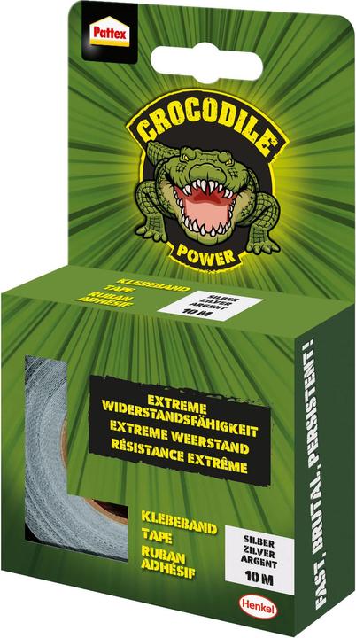 Actual product image Henkel Crocodile adhesive tape, silver 10m (48 mm)