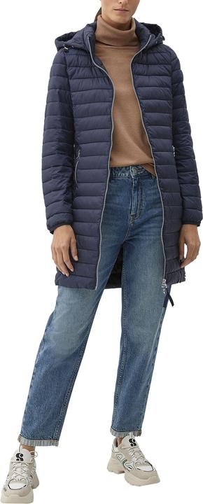 Immagine prodotto S.Oliver Outdoor-Mantel Lange Steppjacke mit abnehmbarer Kapuze