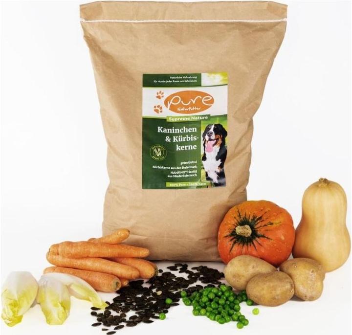 Produktbild Pure Naturfutter PURE Kaninchen & Kürbiskerne - single Protein & getreidefrei (Senior, Adult, Junior, 1 Stk., 12000 g)