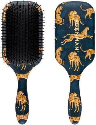 Actual product image Denman Tangle Tamer Ultra Detangling Paddle Brush for Curly Hair and Black Natural Hair D90L Tiger P
